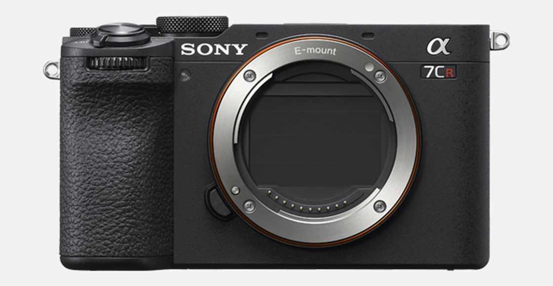 Product image showing front view of camera body with sensor shutter closed