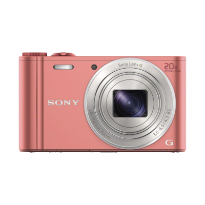 Smallest Compact Digital Camera | Pink, White & Black | DSC-WX350