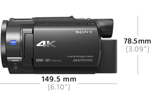 【中村】SONY 4K HANDYCAM FDR-AX60 付属品 Small 4K Video Camera with WiFi | FDR-AX33 | Sony Latvia