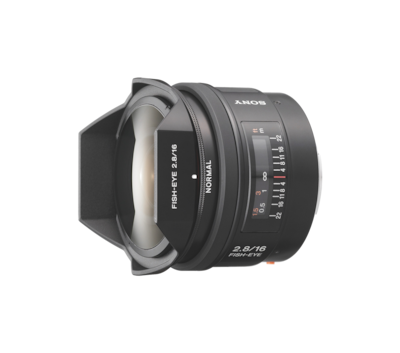 Fisheye lens with wide angle view of 180° | SAL16F28 | Sony Latvia